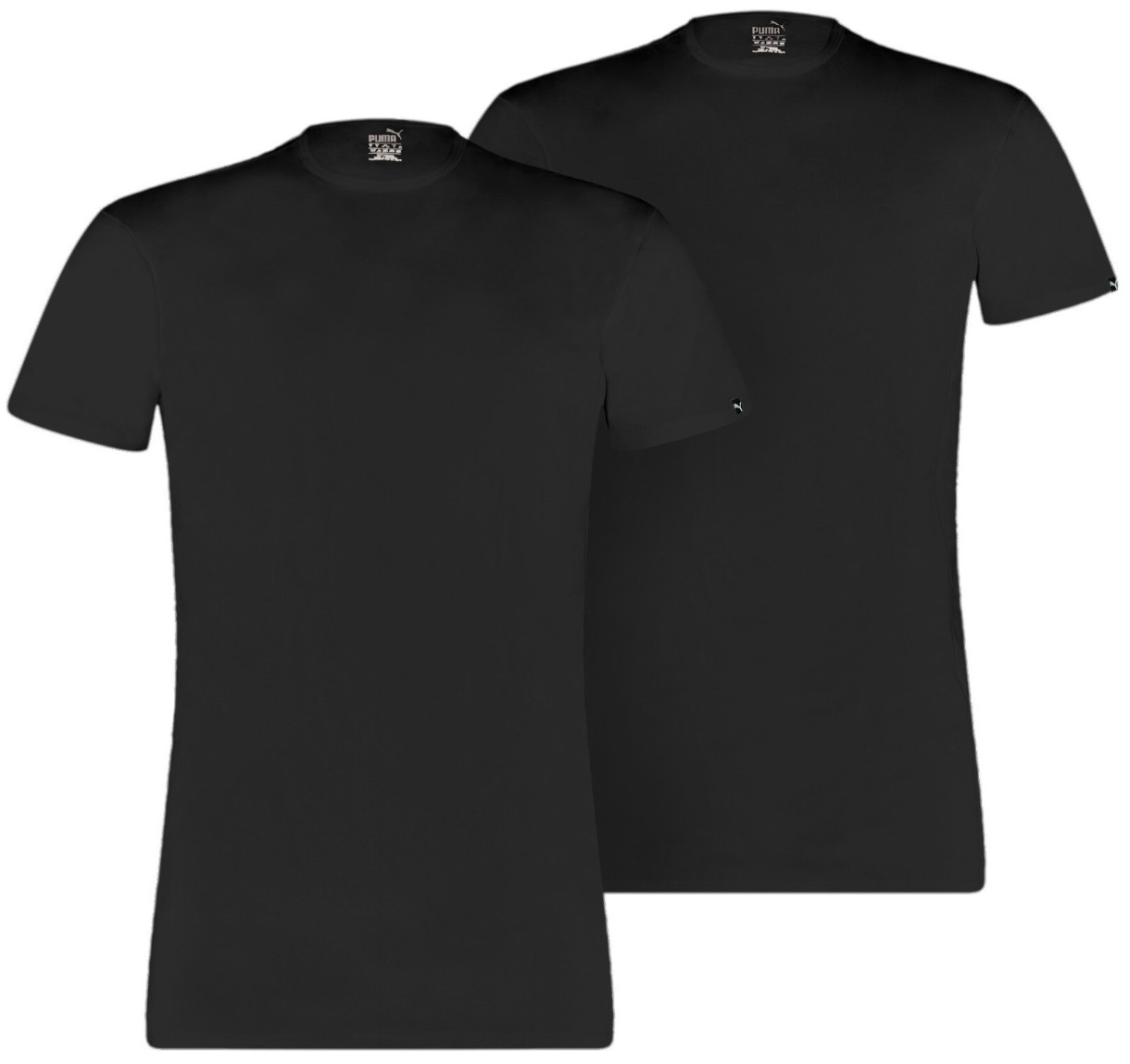 Tricou bărbătesc Puma Basic 2Crew Tee Black, s.M