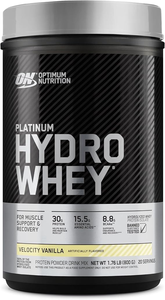Proteină Optimum Nutrition Platinum Hydrowhey Velocity Vanilla 795g