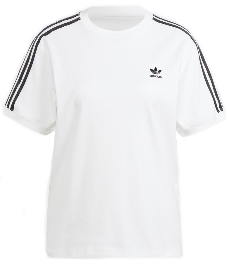 Женская футболка Adidas 3 Stripe Tee White, s.L