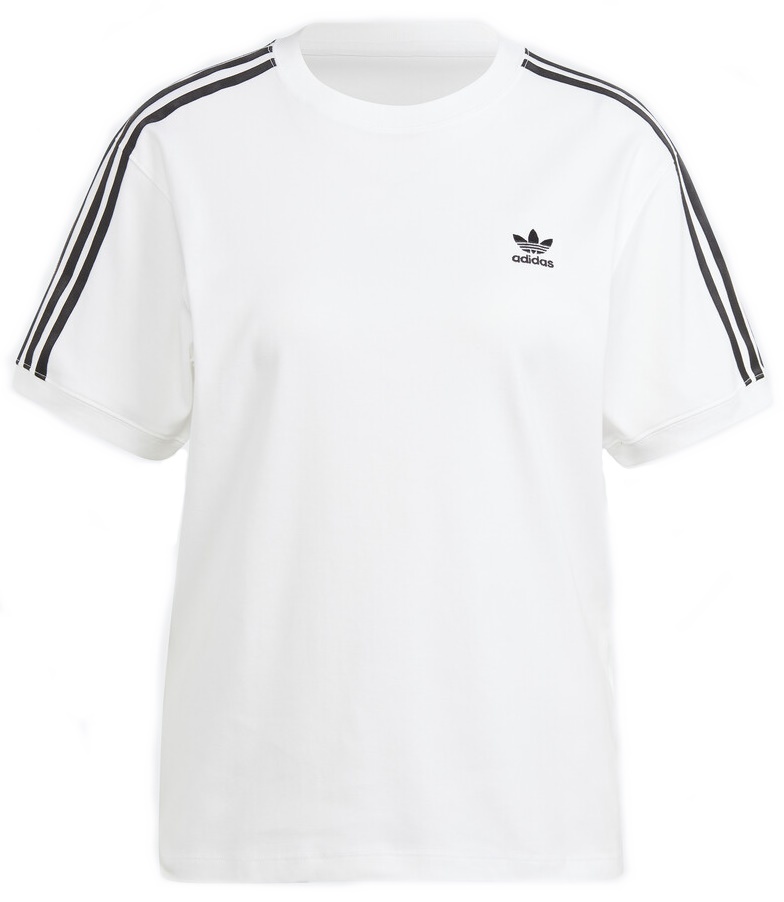 Женская футболка Adidas 3 Stripe Tee White, s.S