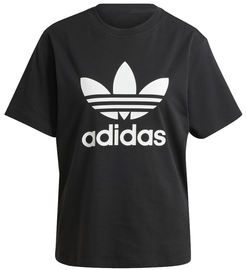 Tricou de dame Adidas Trefoil Tee Black, s.XL