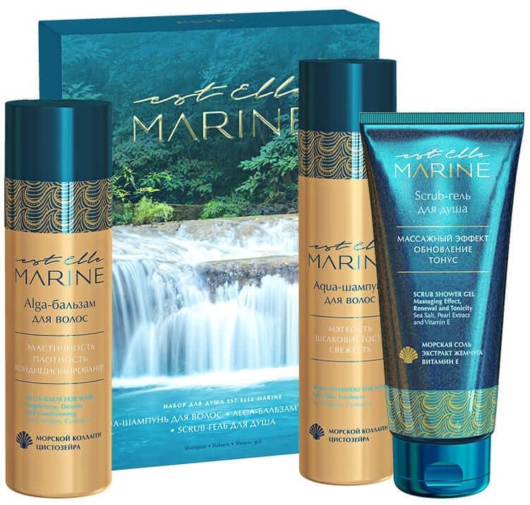 Set Cadou Estel Est Elle Marine Aqua/Alga/Scrub-Gel