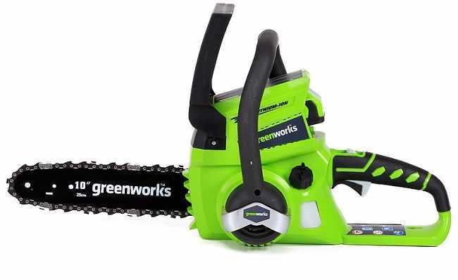 Цепная пила аккумуляторная Greenworks G24CS25