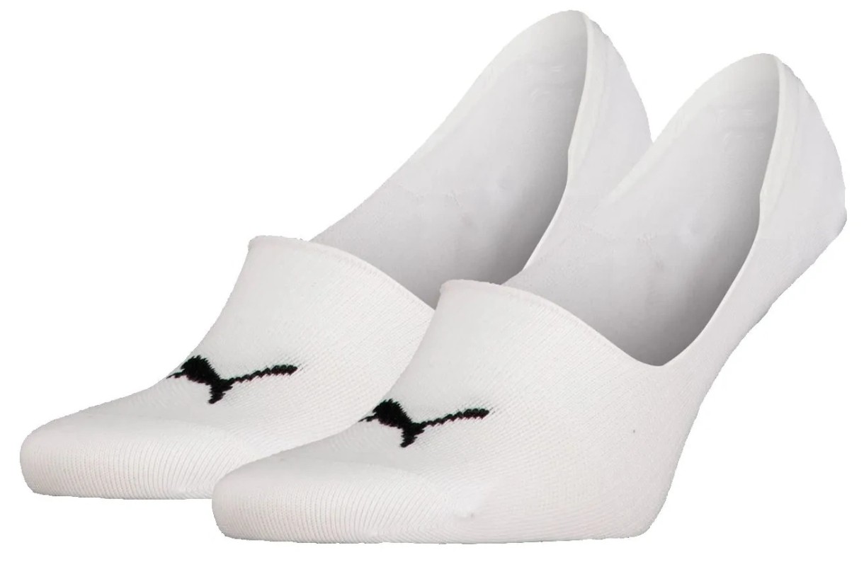 Ciorapi pentru bărbați Puma Footie 2P Unisex White, s.43-46