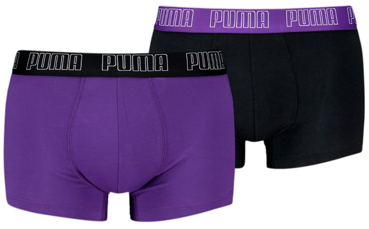 Сhiloţi pentru bărbați Puma Men Everyday Trunk 2P Violet/Black, s.S