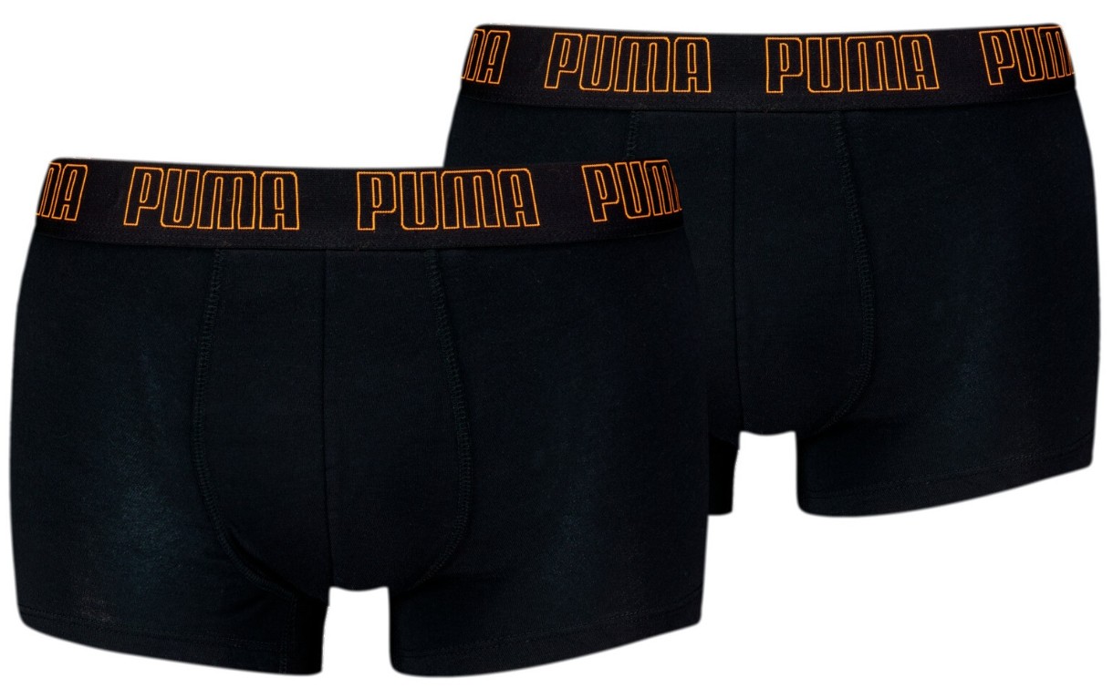 Сhiloţi pentru bărbați Puma Men Everyday Trunk 2P Black/Orange, s.XL