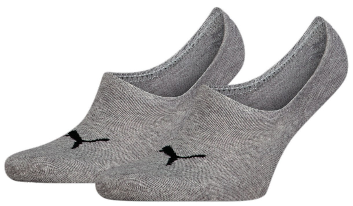 Мужские носки Puma Unisex Footie 2High Cut Middle Grey Melange, s.39-42