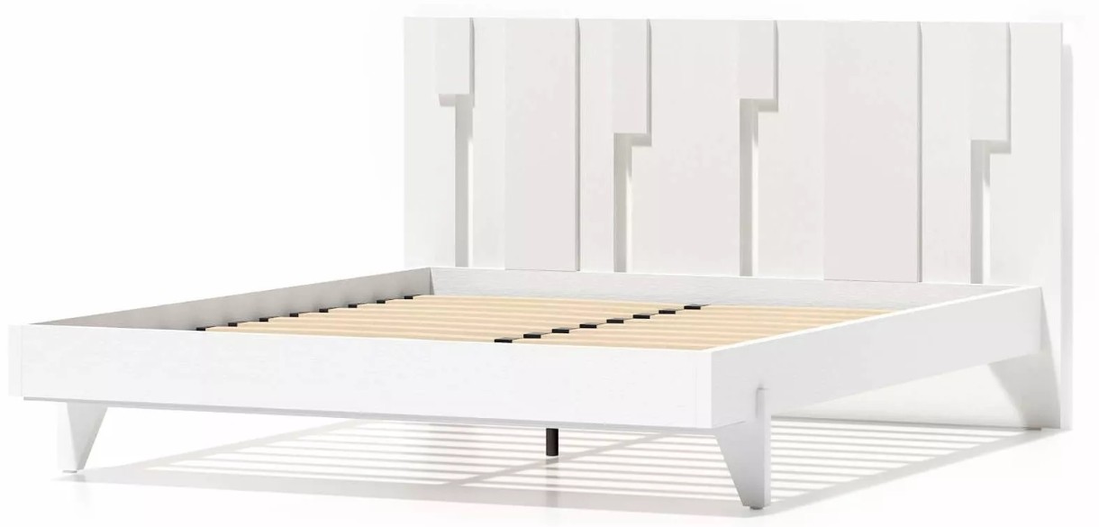 Кровать Fabrik Home Simfonie Белый Ясень