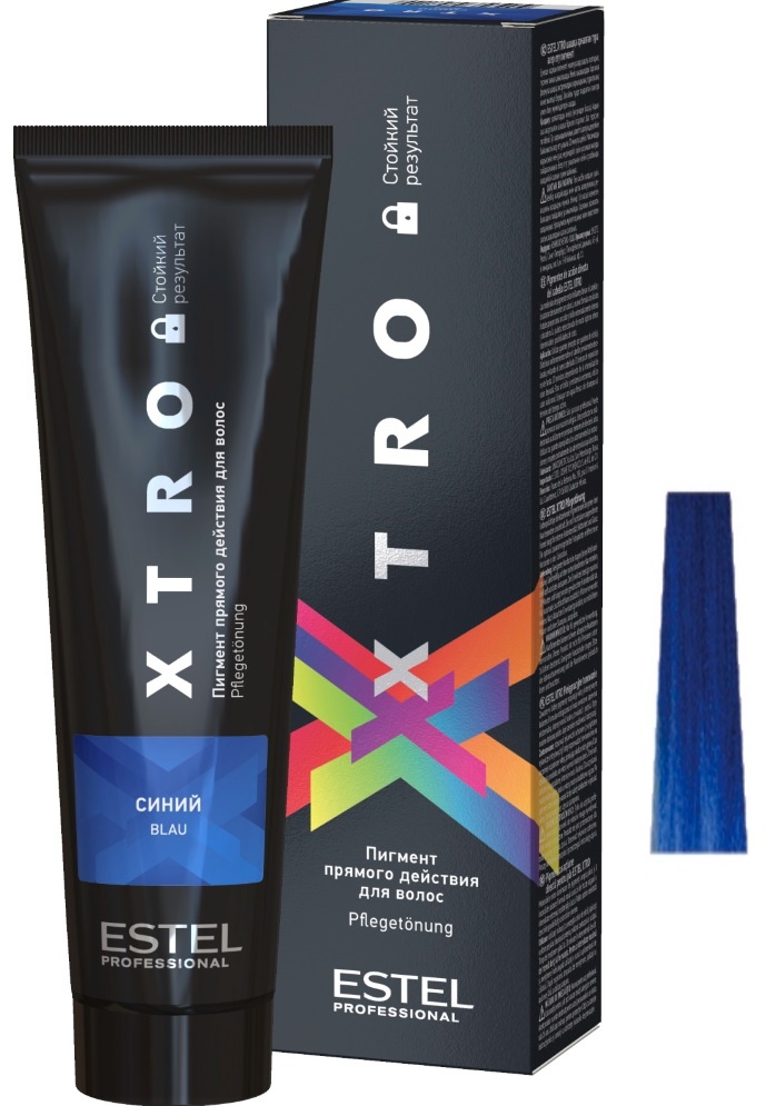 Vopsea pentru păr Estel Xtro 100ml Albastru