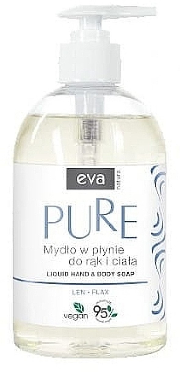 Жидкое мыло для рук Eva Natura Pure Len Liquid Soap 500ml