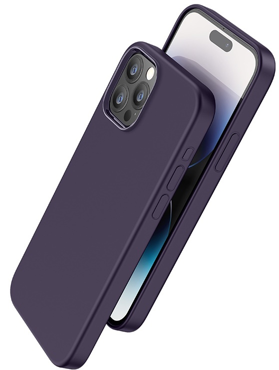 Чехол Hoco Pure Series Silicone Magnetic Protective Case iPhone 15 Pro Max Purple