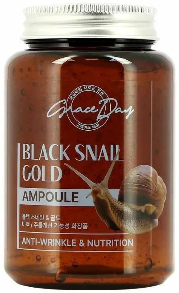 Сыворотка для лица Grace Day Black Snail & Gold Ampoule 250ml