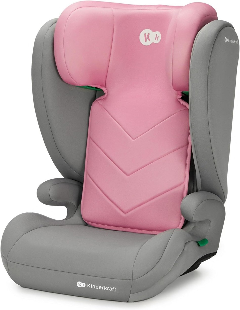 Scaun auto pentru copii Kinderkraft Spark  i-Size Pink (KCISPA00PNK0000)