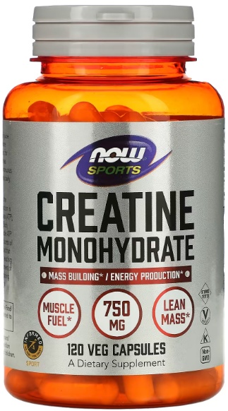 Creatina NOW Creatine Monohydrate 750mg 120cap