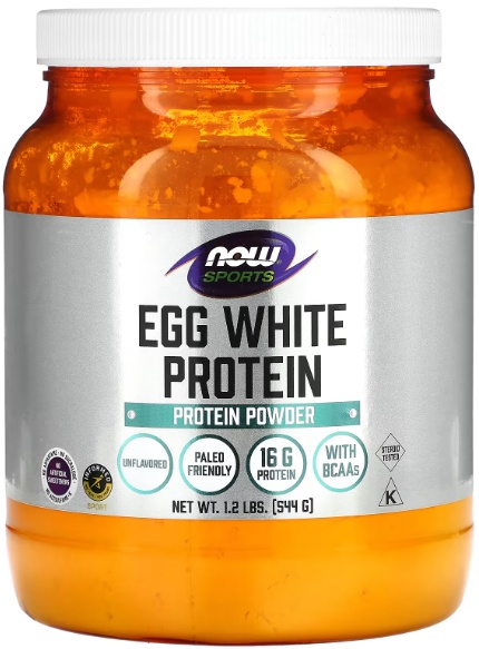 Proteină NOW Egg White Protein 544g
