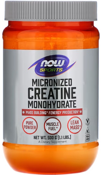 Креатин NOW Micronized Creatine Monohydrate 500g