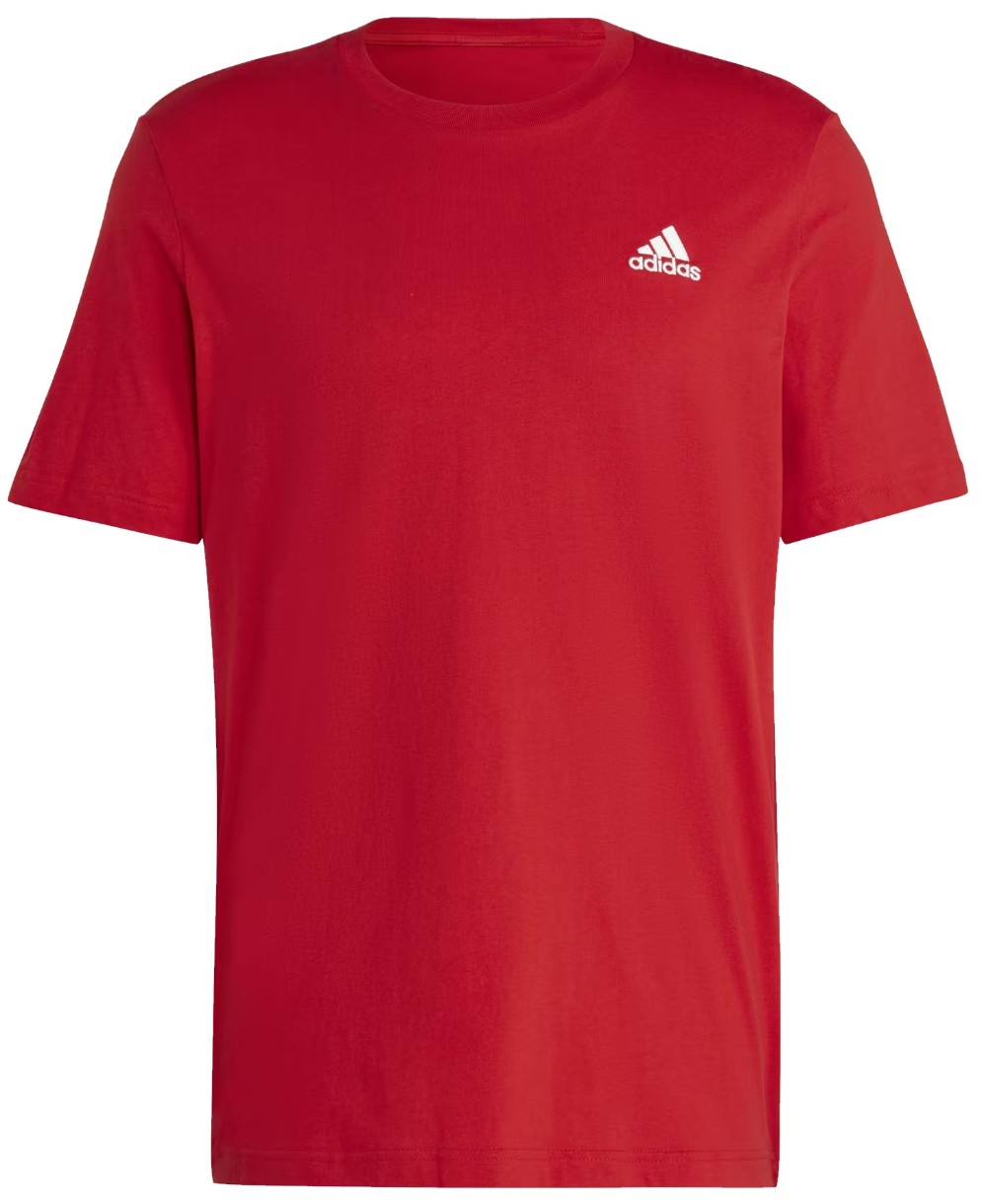Tricou bărbătesc Adidas Essentials Single Jersey Big Logo Tee Red, s.XXL