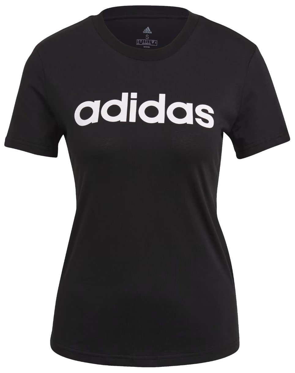 Женская футболка Adidas Essentials Slim Logo Tee Black, s.S