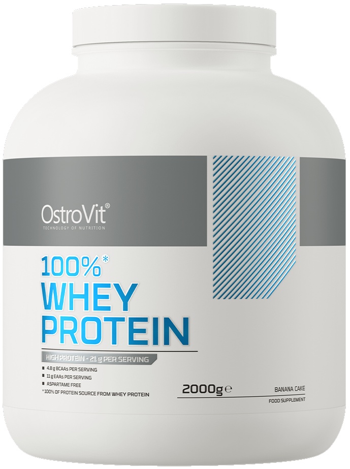Proteină Ostrovit 100% Whey Protein 2000g Banana Cake