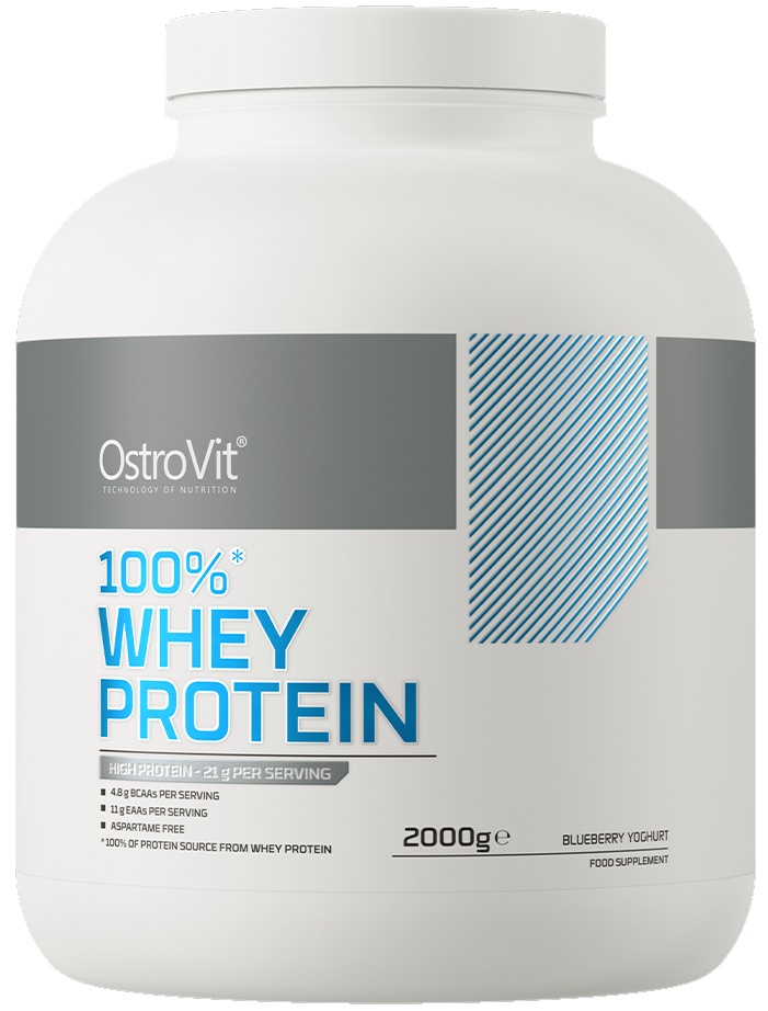 Proteină Ostrovit 100% Whey Protein 2000g Blueberry