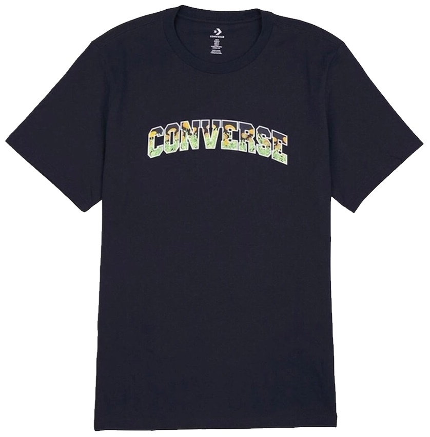 Tricou bărbătesc Converse Floral Infill Tee Black, s.XL