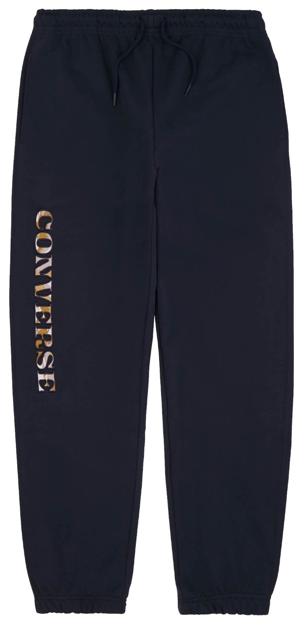 Pantaloni spotivi pentru bărbați Converse Loose Fit Brush Stroke Camo Pant Black, s.L