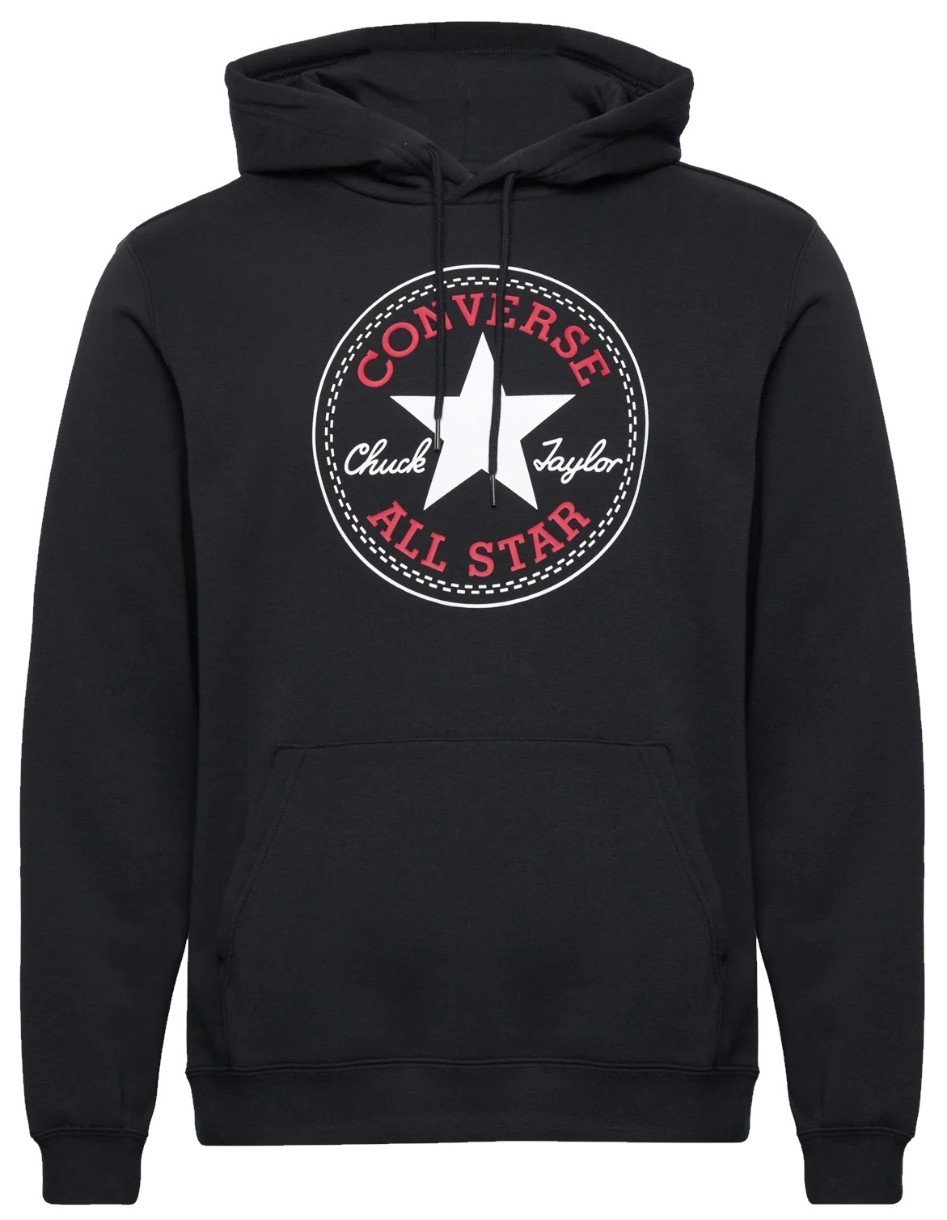 Мужская толстовка Converse Standard Fit Center Front Large Chuck Patch Core Po Hoodie Ft Black, s.XXL