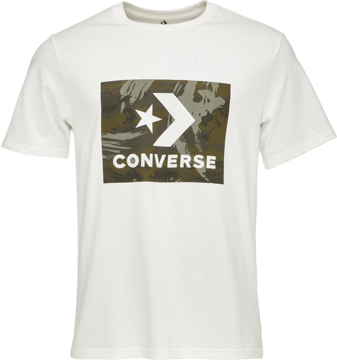 Мужская футболка Converse Star Chev Brush Stroke Knock Out Camo Fill White, s.M
