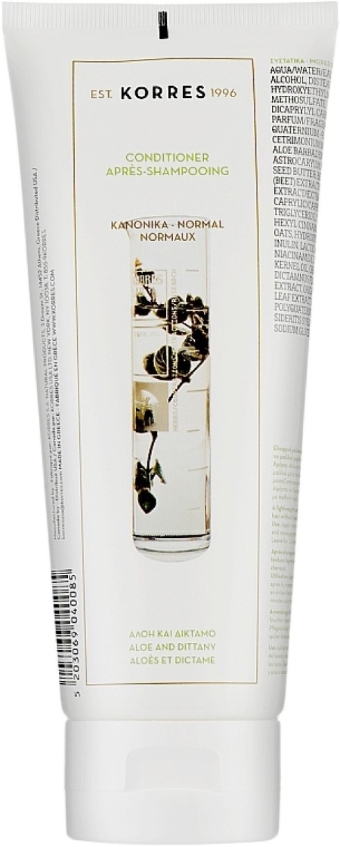 Balsam de păr Korres Aloe & Dittany Conditioner for Normal Hair 200ml