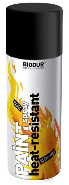 Эмаль Biodur Heat-Resistant Black 400ml