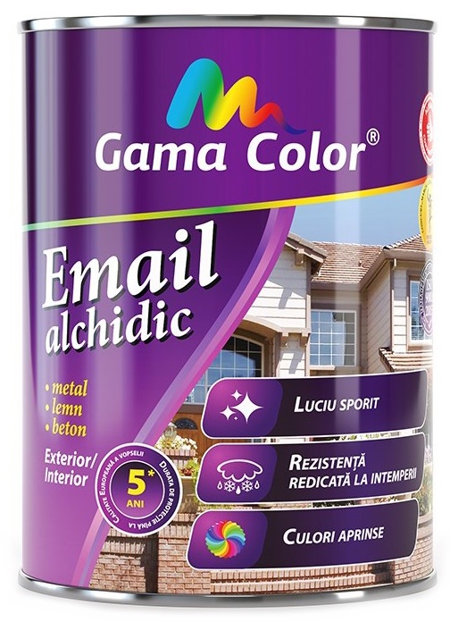 Smalț Gama Color Alchidic PF-115 Black 2.7kg