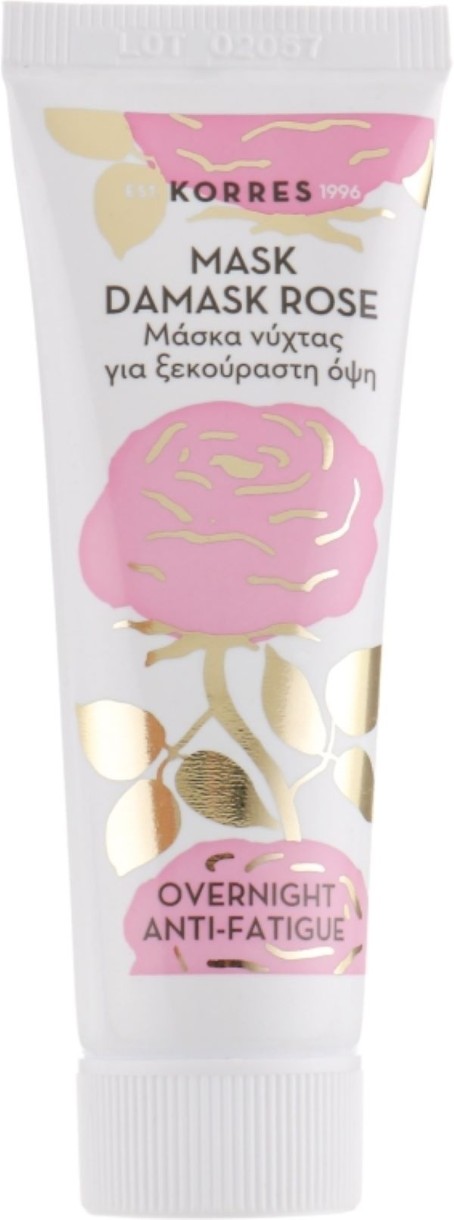 Маска для лица Korres Damask Rose Overnight Anti-Fatigue Facial Mask 18ml