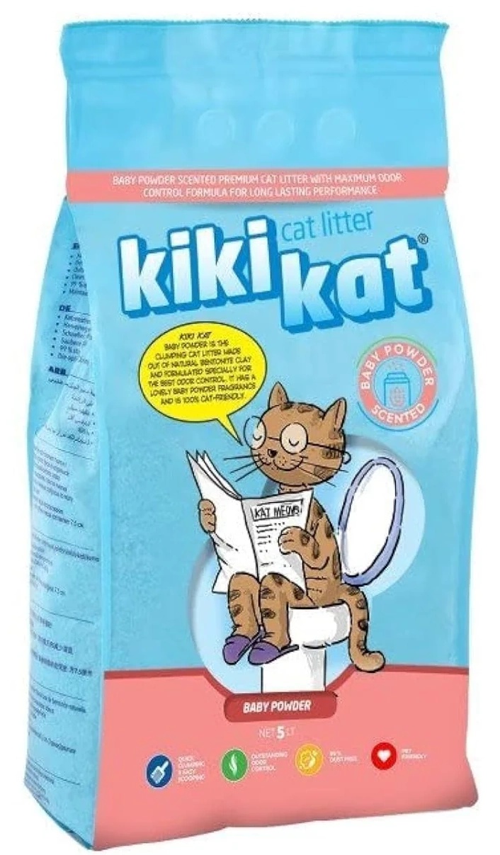 Наполнитель для кошек Kiki Kat Baby Powder 5L
