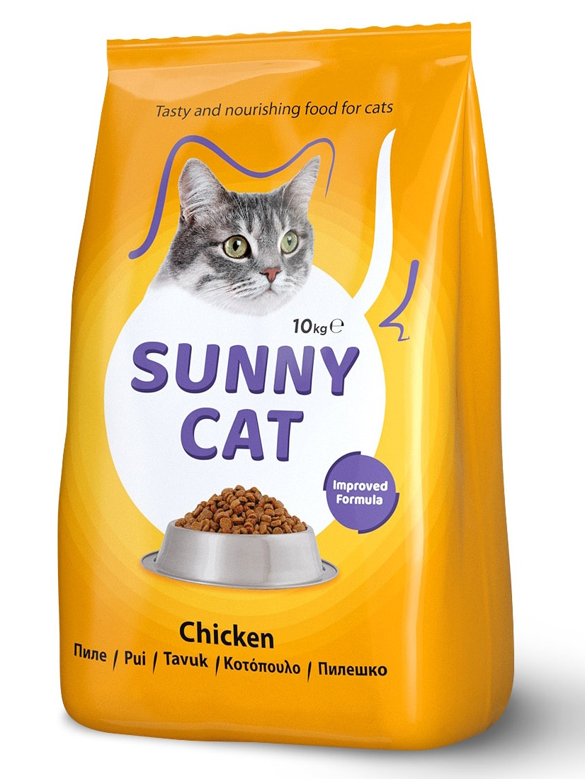 Hrană uscată pentru pisici Sunny Cat Adult Chichen 10kg