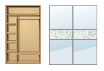 Шкаф-купе Creamondi 120x60x220 (F3/K1)