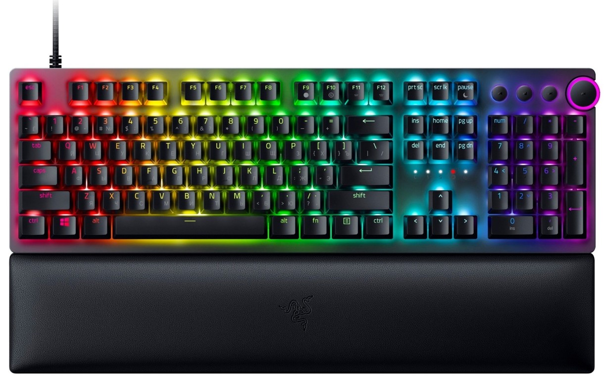 Клавиатура Razer Huntsman V2 Purple EN (RZ03-03930300-R3M1)