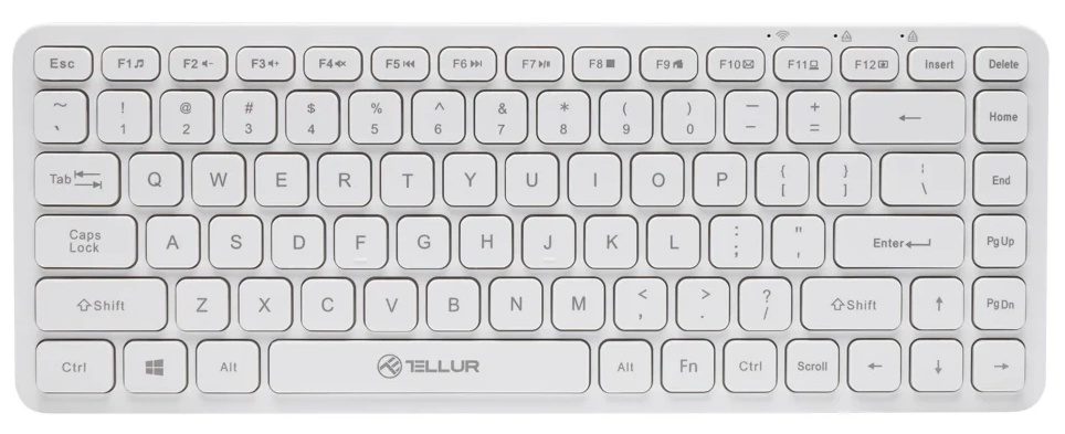 Клавиатура Tellur Mini Wireless White US (TLL491241)