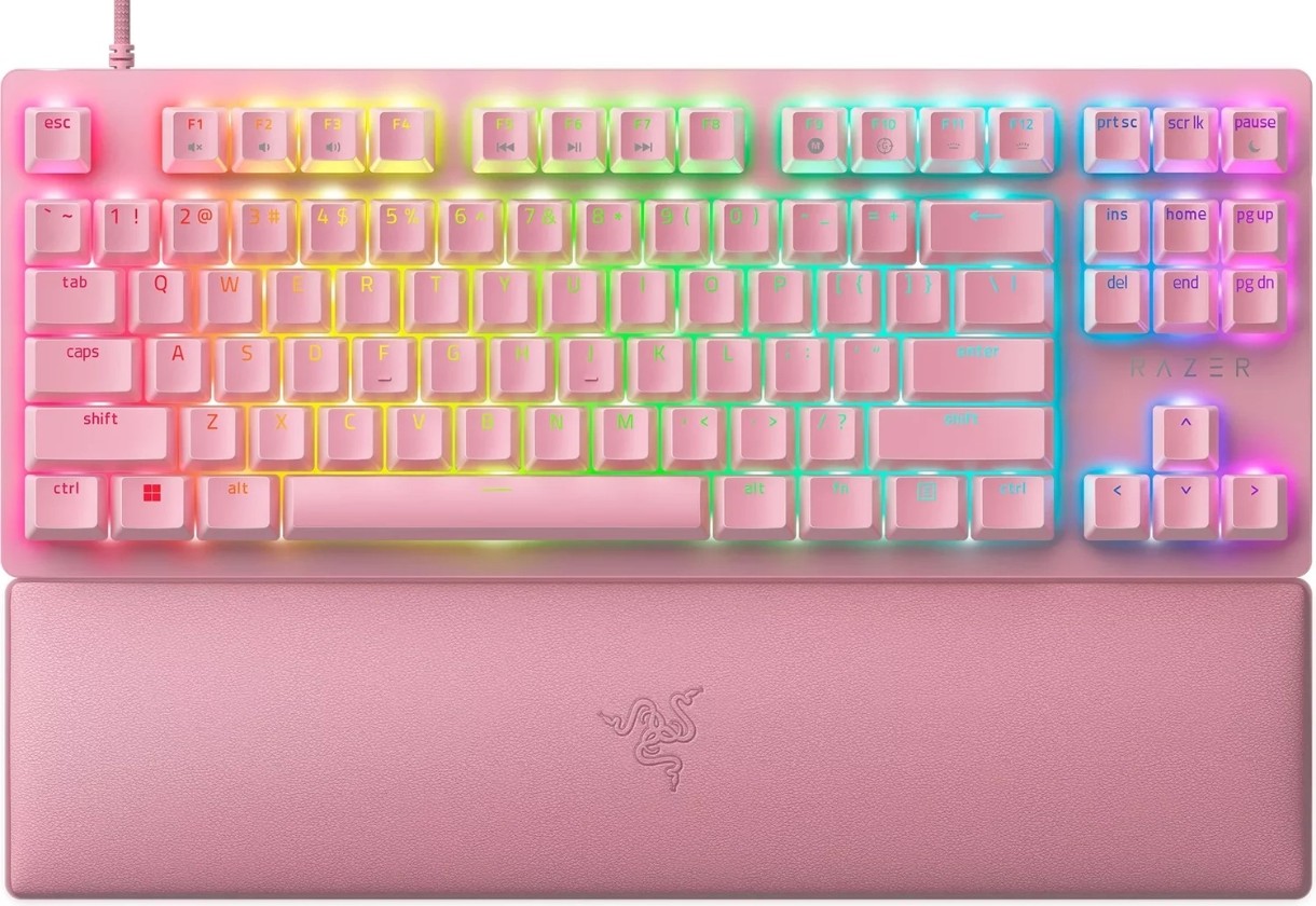 Tastatură Razer Huntsman V2 Tenkeyless EN Quartz (RZ03-03942000-R3M1)