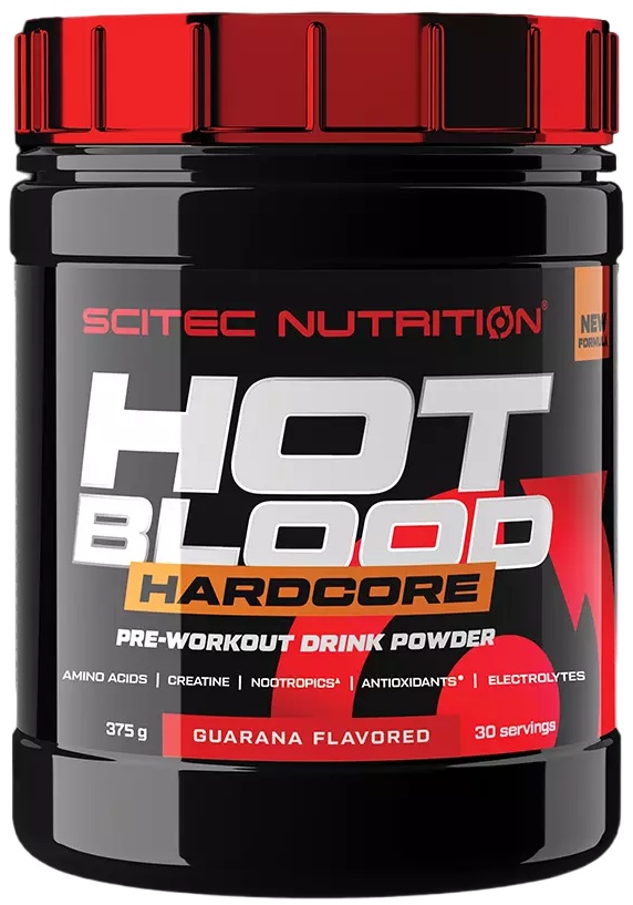 Complex pre-antrenament Scitec-nutrition Hot Blood Hardcore 375g Guarana