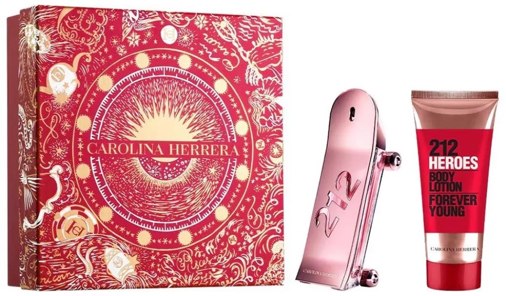 Парфюмерный набор для неё Carolina Herrera 212 Heroes EDP 80ml + Body Lotion 100ml