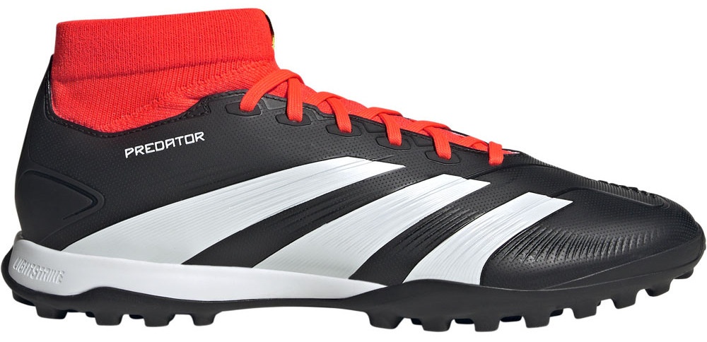 Ghete pentru fotbal Adidas Predator League Sock Tf Black/Red, s.40.5