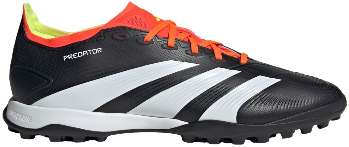 Ghete pentru fotbal Adidas Predator League Tf Core Black/Cloud White/Solar Red, s.41.5