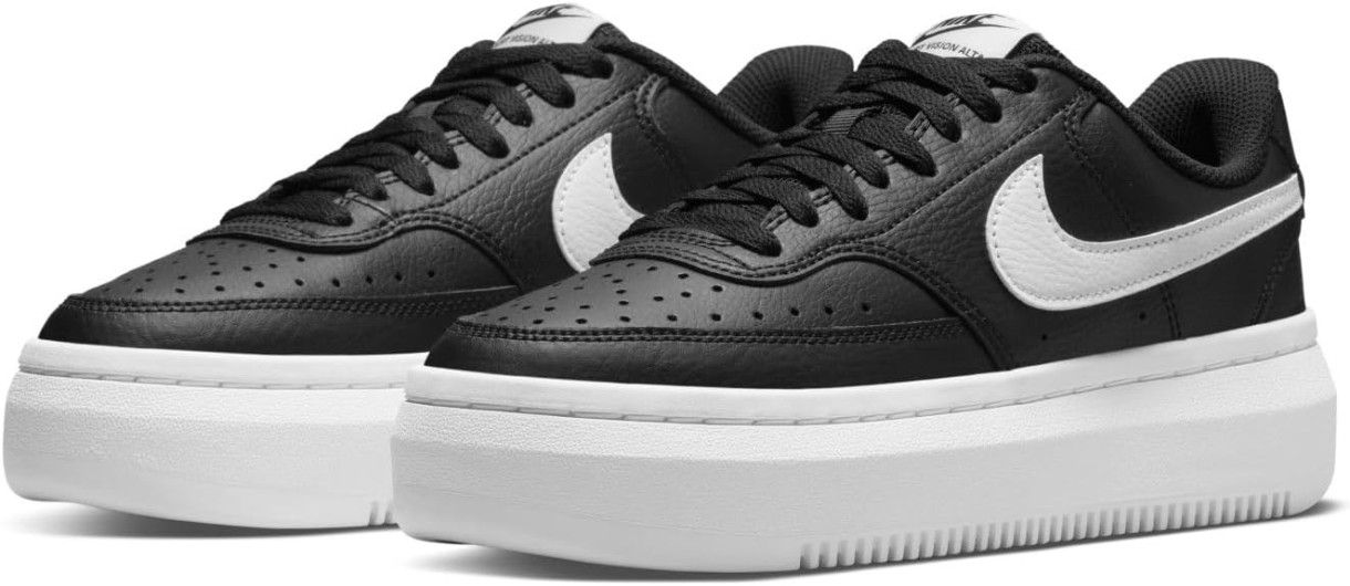 Ghete pentru dame Nike W Court Vision Alta Ltr Black/White, s.40.5