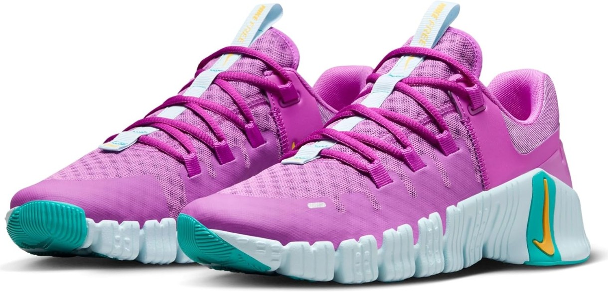 Adidași pentru dame Nike W Free Metcon 5 Hyper Violet/Glacier Blue/Dusty Cactus/Laser Orange, s.40