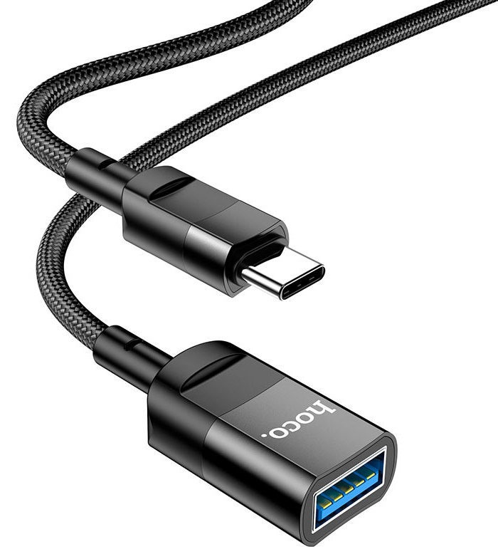 Cablu Hoco U107 Type-C to USB 1.2m Black