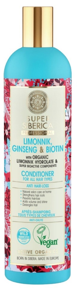 Бальзам для волос Natura Siberica Super Siberica Limonnik Ginseng & Biotin Conditioner 400ml