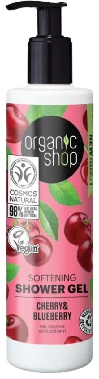 Gel de duș Organic Shop Cherry & Blueberry Shower Gel 280ml