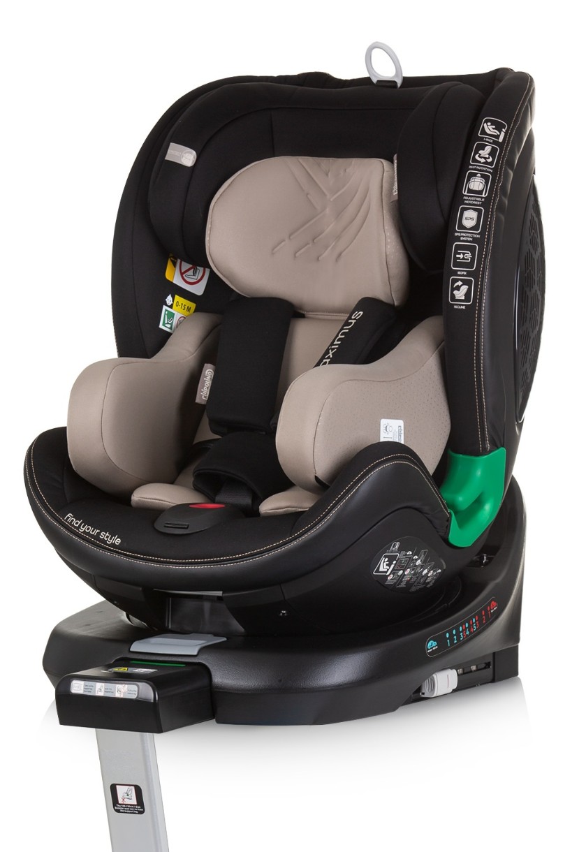 Детское автокресло Chipolino Isofix Maximus 360 I-size Macadamia (STKMM02403MA)
