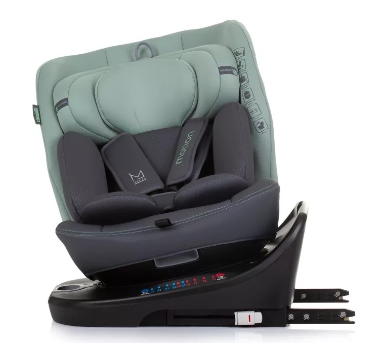 Scaun auto pentru copii Chipolino Isofix Motion 360 I-size Pastel Green (STKMOT02404P)