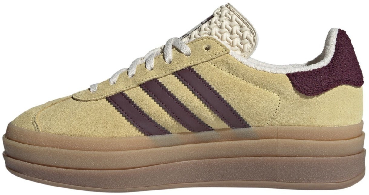 Ghete pentru dame Adidas Gazelle Bold W Almost Yellow/Maroon/Wonder White, s.40
